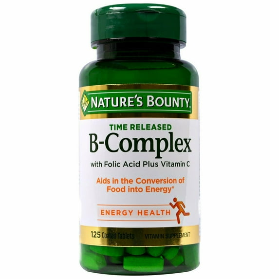 Nature's Bounty Time Released B-Complex Supplements, 125 Ct