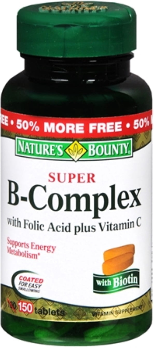 Nature's Bounty with Folic Acid Plus Vitamin C, Tablets 150