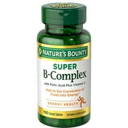 Natures Bounty B-Complex with Folic Acid Plus Vitamin C, Tablets 150 ea