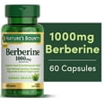 thumbnail image 1 of Nature's Bounty Berberine 1000mg Capsules, Heart Health, Cholesterol & Blood Sugar Glucose Metabolism Support, Non-GMO, 60 Count, 1 of 9