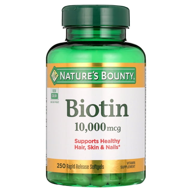 Nature's Bounty Biotin 10,000 mcg, 250 ct. - Walmart.com
