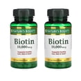 thumbnail image 1 of Nature's Bounty Biotin 10,000 mcg, Rapid Release Softgels 120 ea (Pack of 2), 1 of 9