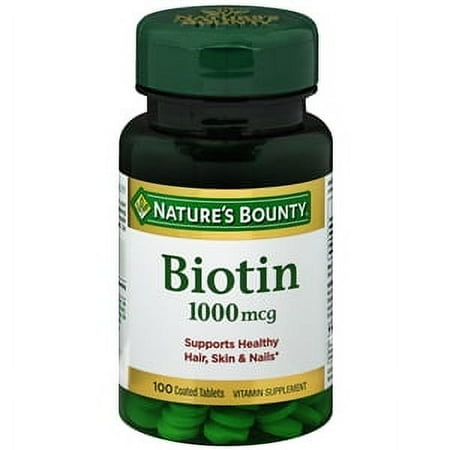 Nature's Bounty Biotin 1000 mcg Tablets 100 Each