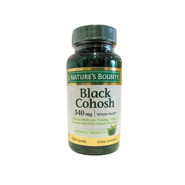 Nature's Bounty Black Cohosh Capsules, 540 Mg, 100 Ct