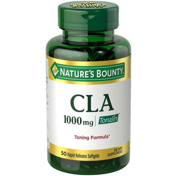 Nature's Bounty CLA Tonalin Softgels, 1000 Mg, 50 Ct