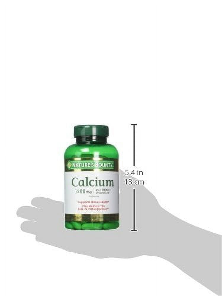 Nature's Bounty Calcium Carbonate Pills and Vitamin D3 Mineral
