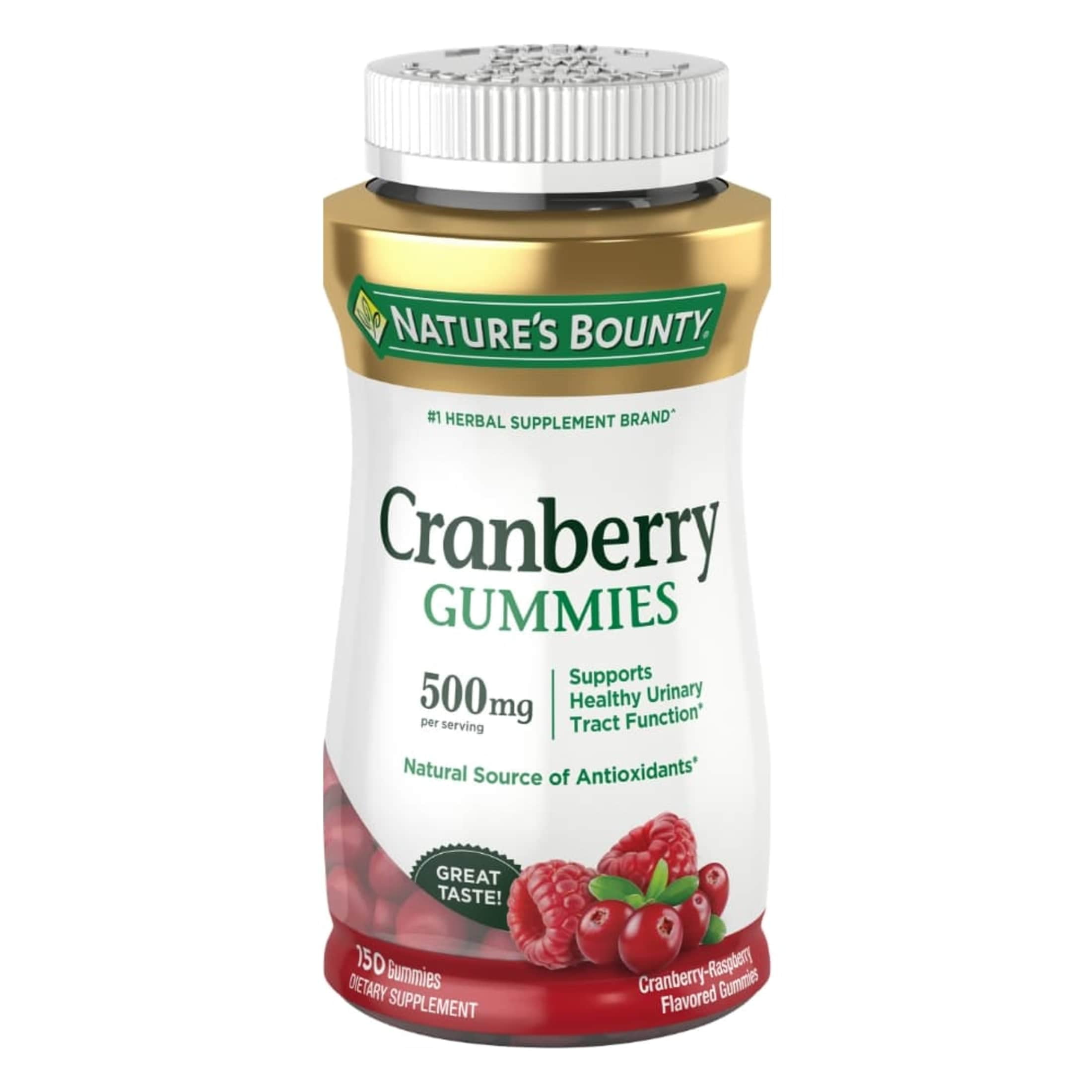 上品スタイル Nature's Bounty Cranberry Gummies, 500 mg, Cran-Raspberry リラクゼーショングッズ