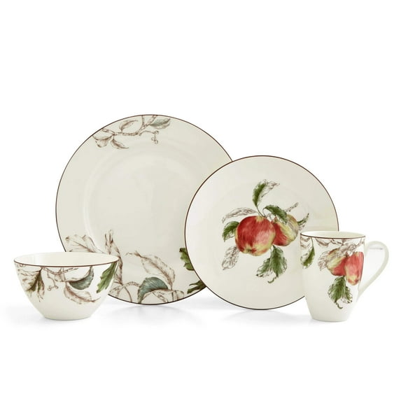 Nature's Bounty Dinnerware 4 pc Place Setting (Apple)