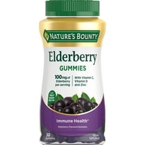 Nature's Bounty Elderberry with Vitamin A, C, D3, E and Zinc, Immune Support Gummies, 50 Count