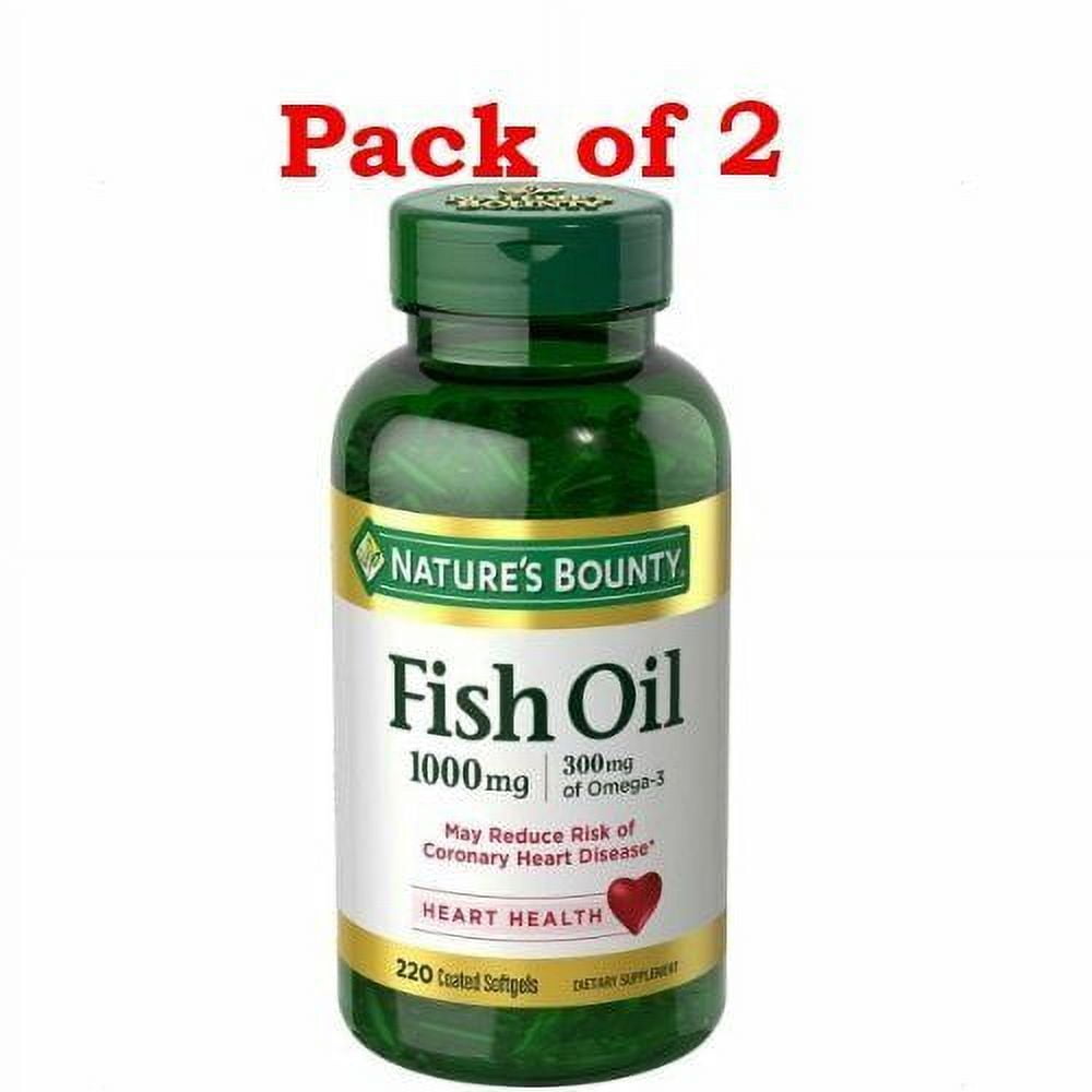 Nature's Bounty Fish Oil 1000 mg Coated Softgels 440 Count (2x220ct)