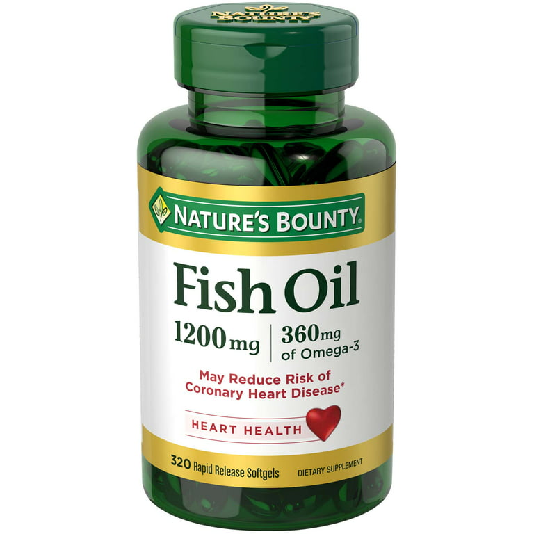 Fish Oil, 1,200 mg, 320 Rapid Release Softgels