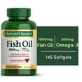 thumbnail interactive-video image 1 of Nature's Bounty Fish Oil With Omega 3 Softgels, 1000 Mg, 145 Ct, 1 of 9