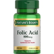 Nature's Bounty Folic Acid 800mcg, 250ct