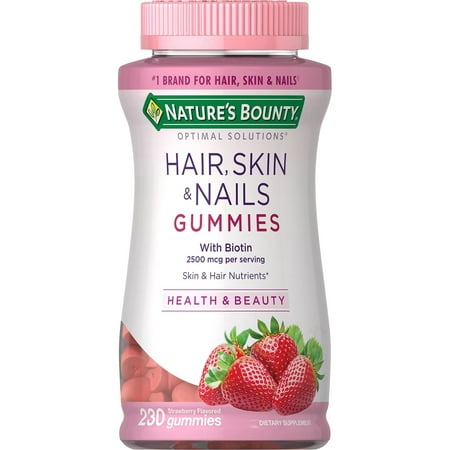 Nature's Bounty Hair Skin and Nails Vitamins With Biotin, Gummies (230 Count)
