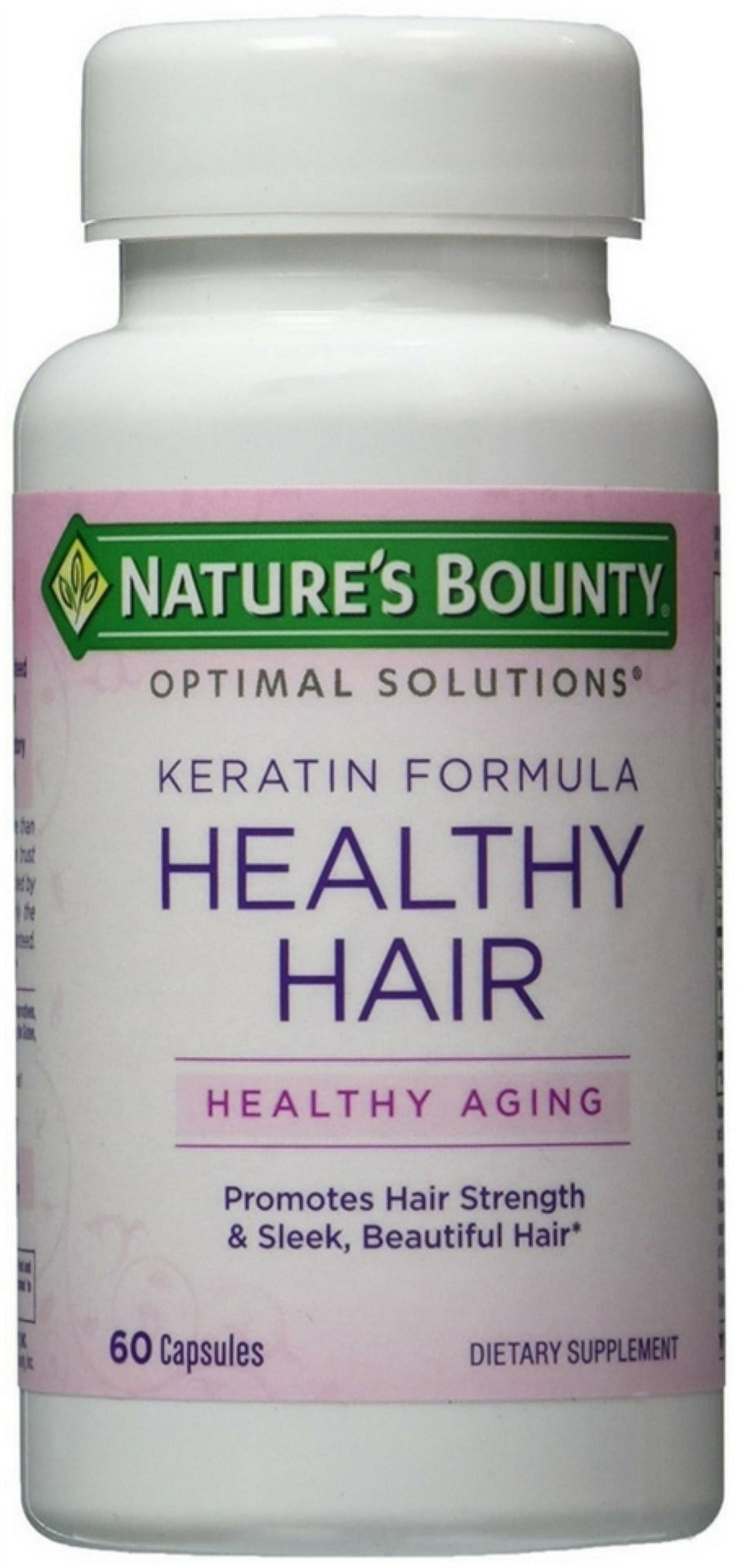 Nature's Bounty Healthy Hair Dietary Supplement - 60 CT - Walmart.com