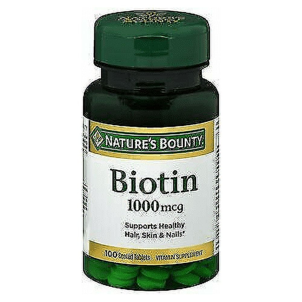 Nature's Bounty High-Potency Biotin Water-Based Vitamin, 100ct, 6-Pack