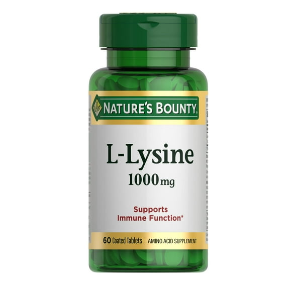Nature's Bounty L-Lysine Tablets, 1000 Mg, 60 Ct