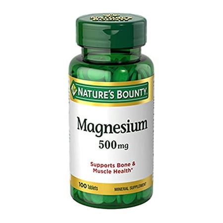Nature's Bounty Magnesium 500 mg Tablets 100 ea