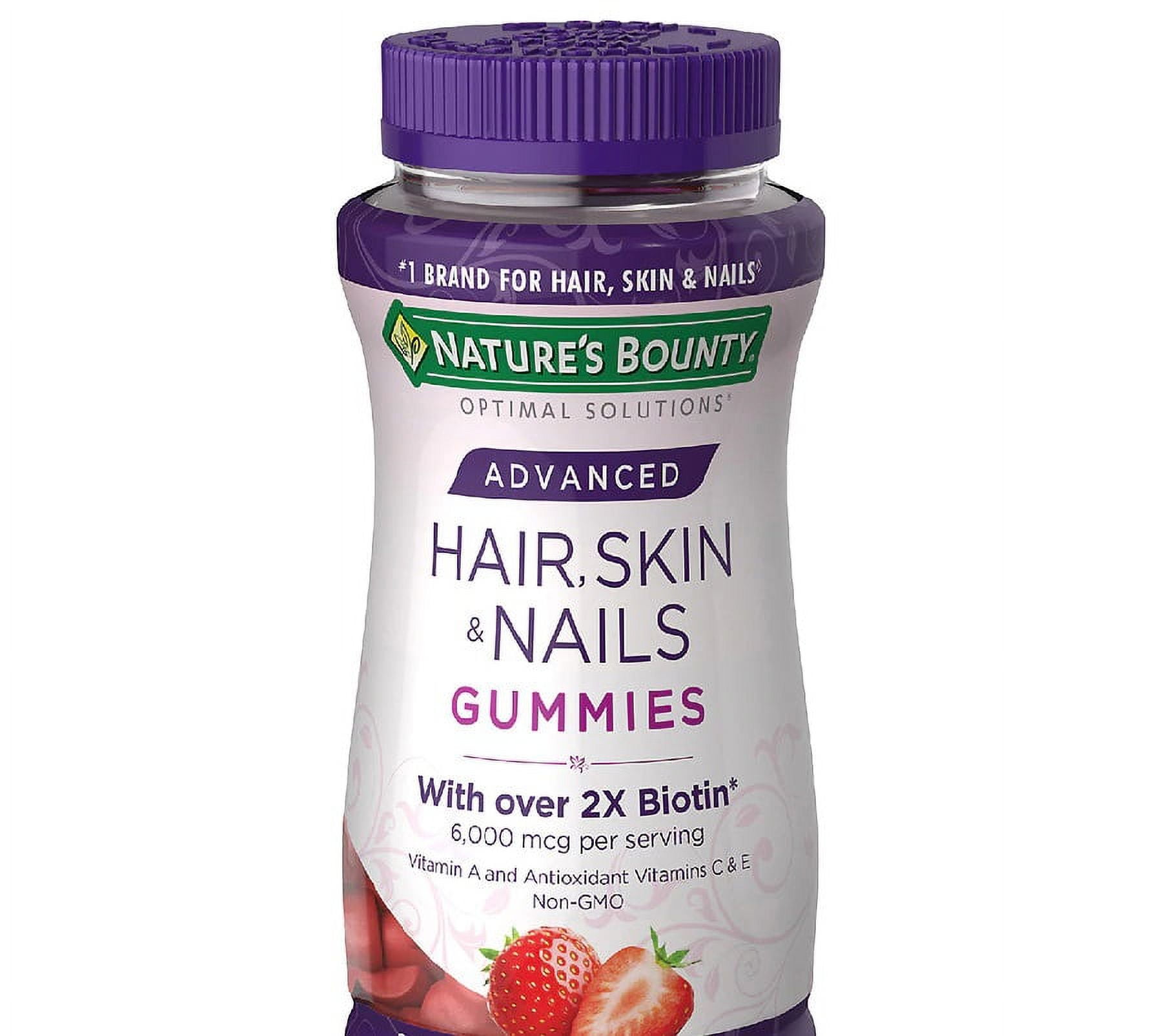 Farbody Hair Skin Nails Biotin Gummies for Stronger & Shinier Hair, Glowing  Skin and Stronger Nails