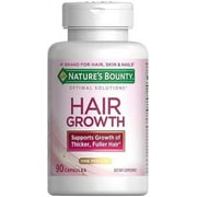 Natures Bounty Hair Growth Supplement, 1 Per Day, Clinically Shown to Support Thicker, Fuller Hair, with Biotin, Silicon & Arginine, 90 Capsules