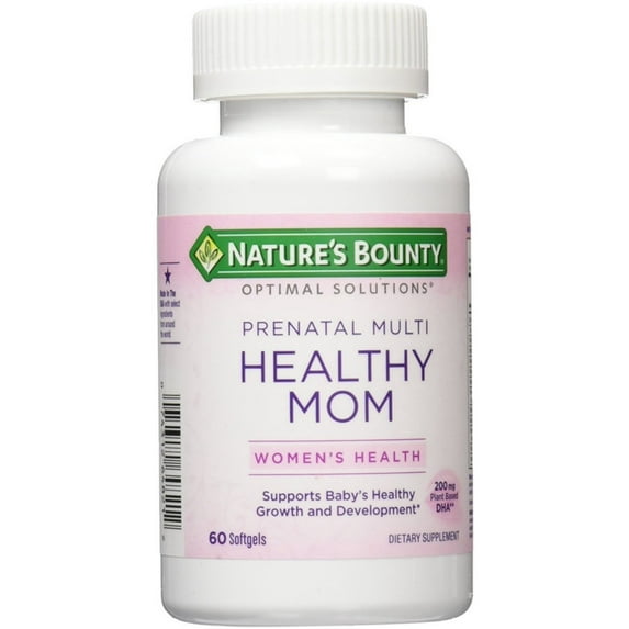 Nature's Bounty Optimal Solutions Healthy Mom Prenatal Multivitamin Softgels - (Pack of 4)