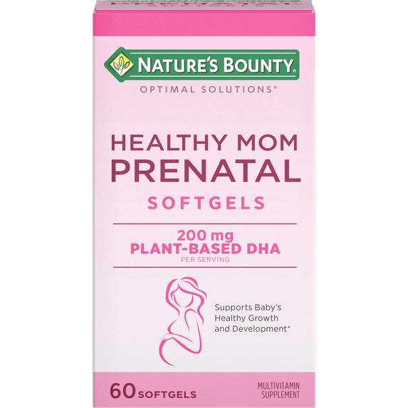 Nature's Bounty Optimal Solutions Prenatal Multivitamin Softgels, 60 Ct