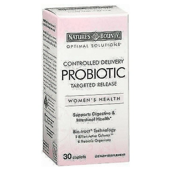 Nature's Bounty Optimal Solutions Probiotic Caplets, 30 Ct, 6-Pack