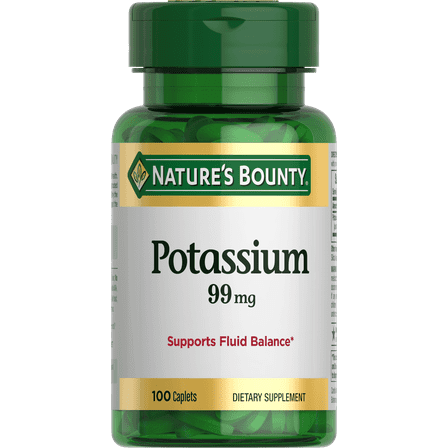 Nature's Bounty® Potassium Gluconate 99mg, 100 Caplets
