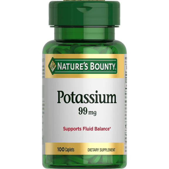 Nature's Bounty® Potassium Gluconate 99mg, 100 Caplets