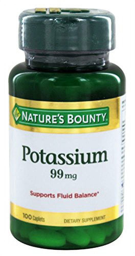 Nature's Bounty Potassium Gluconate 99mg, Caplets