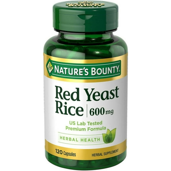 Nature's Bounty Red Yeast Rice 600mg 120 Capsules