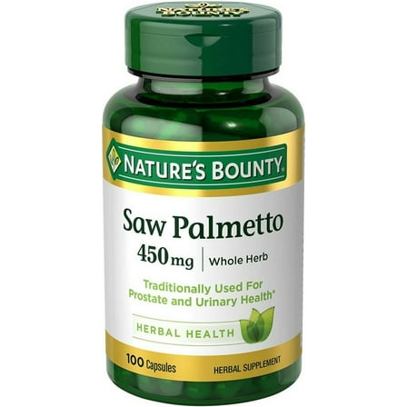 Nature's Bounty Saw Palmetto 450 mg 100 Capsules