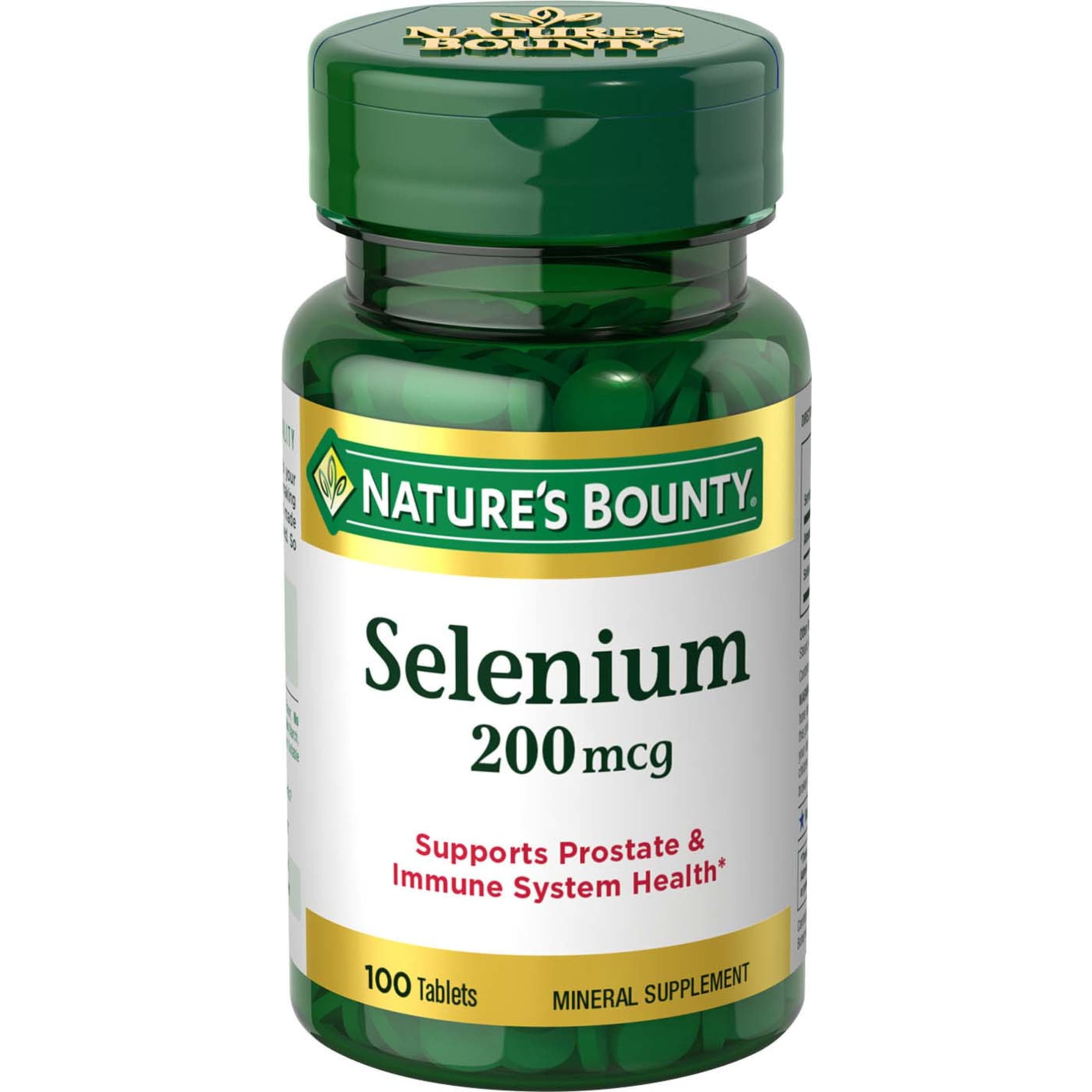 Nature's Bounty Selenium Tablets, 200 mcg, 100 Ct