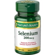 Natures Bounty Selenium Tablets, 200 mcg, 100 Ct