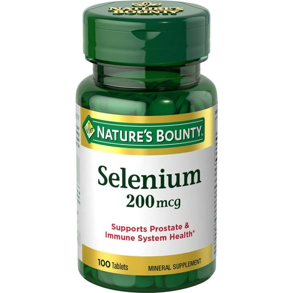 Nature's Bounty Selenium Tablets, 200 mcg, 100 Ct