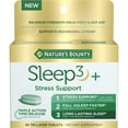 thumbnail image 1 of Nature’s Bounty Sleep3 Melatonin Sleep Aid with Stress Support, Dietary Supplement, Tri-Layered Tablets, 56 Count, 1 of 7