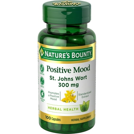 Nature's Bounty St. Johns Wort Mood Supplement, 300 Mg, 100 Ct