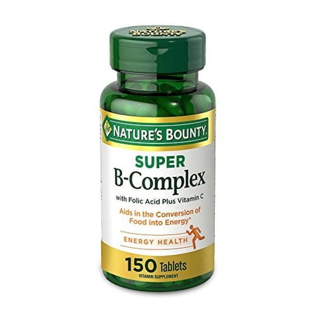 Nature’s Bounty Super B Complex with Vitamin C & Folic Acid