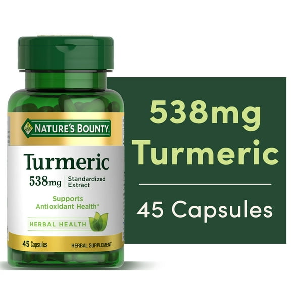 Nature's Bounty Tumeric 538 mg Standardized Extract, 45 Capsules