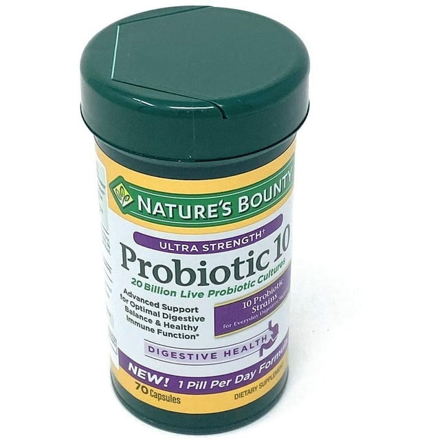 Nature's Bounty Ultra Strength Probiotic 10, Support for Digestive