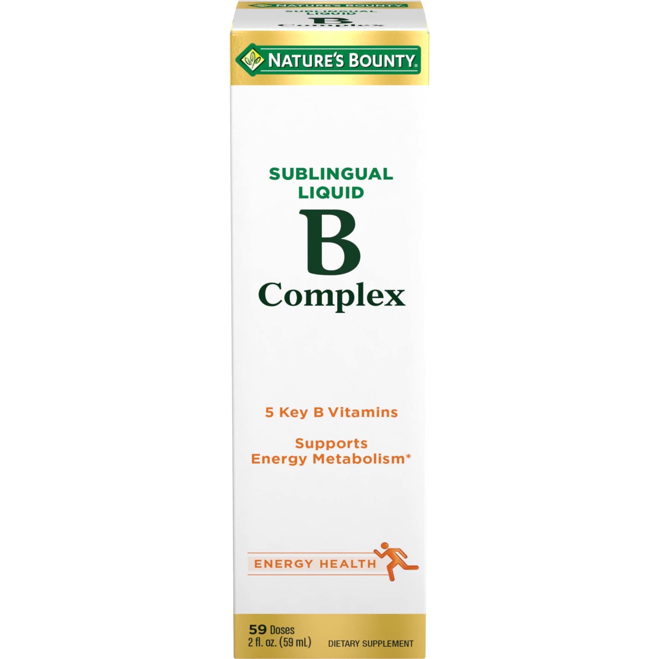 Nature's Bounty Vitamin B-Complex Liquid for Energy Metabolism, 59 Doses
