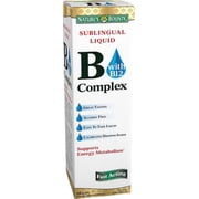 Nature's Bounty Vitamin B Complex Sublingual Liquid 2 oz (Pack of 6)