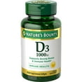 thumbnail image 1 of Nature’s Bounty Vitamin D3 1000 IU Softgels, Bone & Immune Support, 350 Ct, 1 of 6