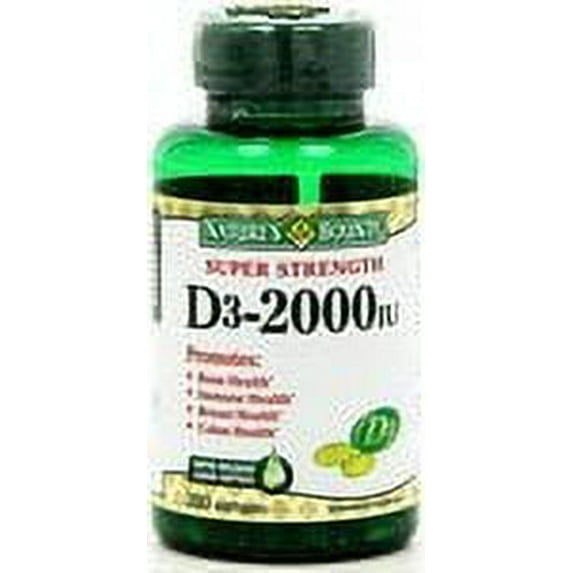 Nature's Bounty Vitamin D3 2000 IU, 240 Softgels