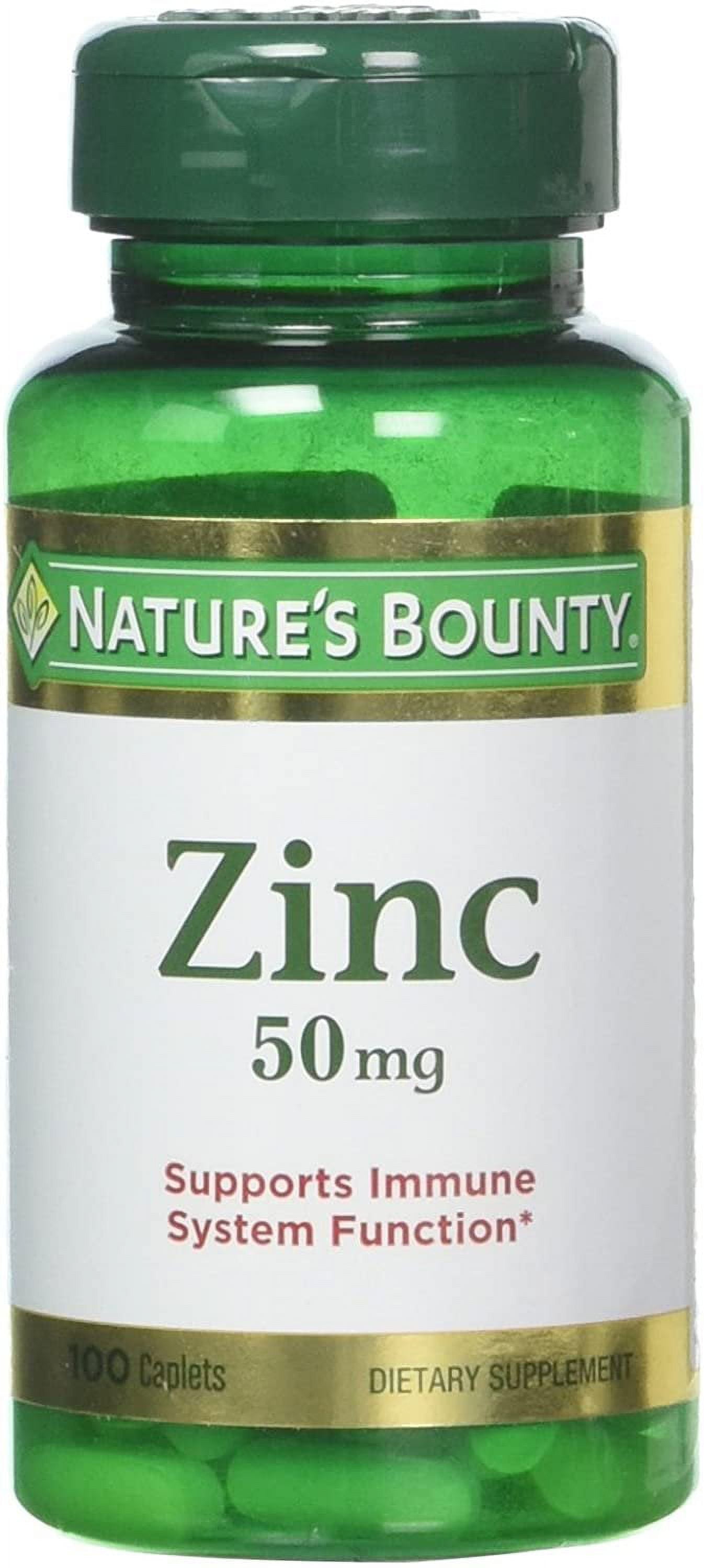 Nature's Bounty Vitamin Zinc 50mg Supports Immune System Function