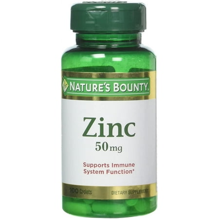 Nature's Bounty Vitamin Zinc 50mg Supports Immune System Function, 100ct
