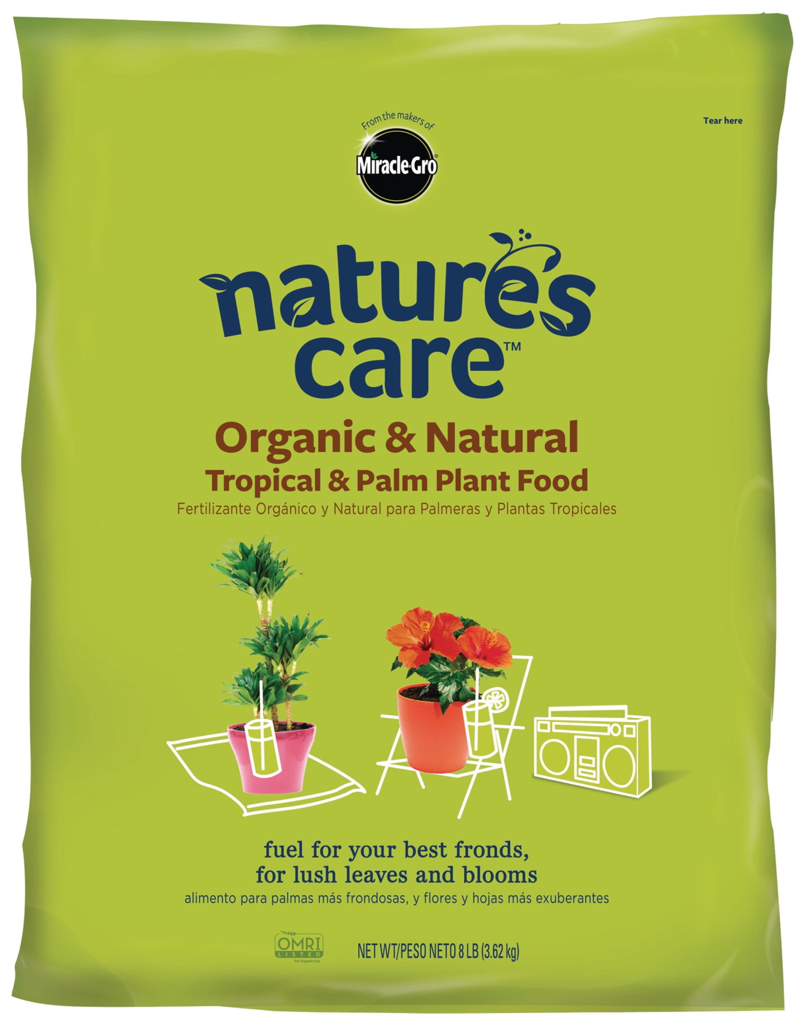 Nature's Care Organic & Natural Tropical & Palm Plant Food, 8 lb