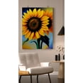 thumbnail image 1 of Nature's Cheerleader - Blooming Sunflower Canvas Wall Art, 1 of 2