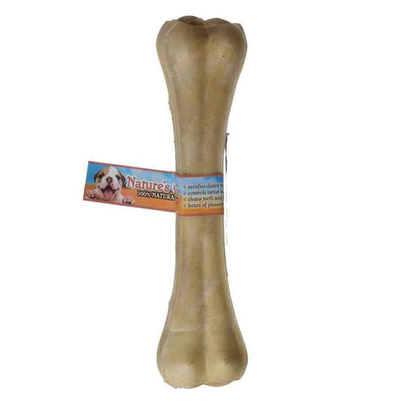 Loving Pets Nature's Choice 4710 Natural Pressed Rawhide Bone Dog Chews, 10 Inch