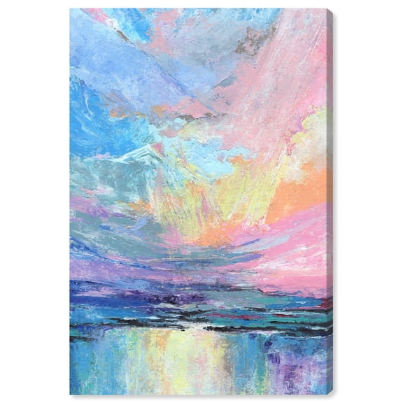 Nature's Colors Colorful Abstract Canvas Wall Art by Art Remedy, Gallery Wrapped, 20"x30"
